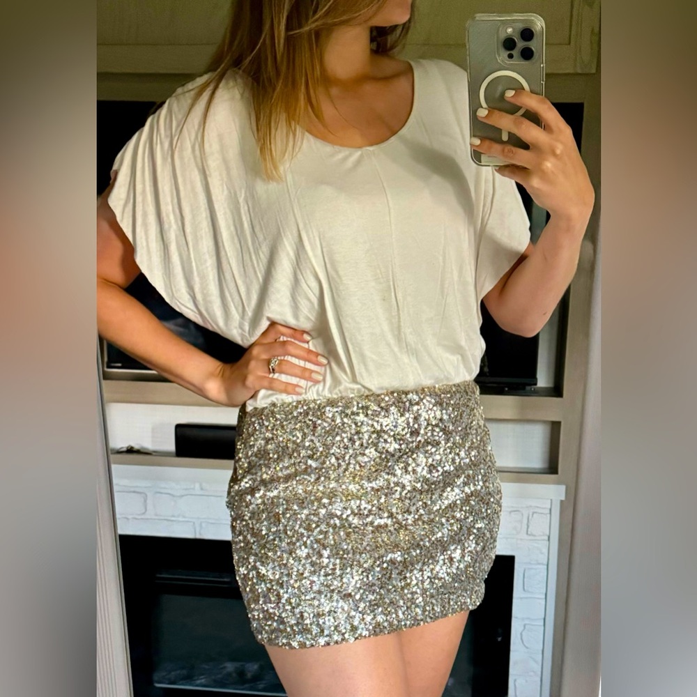 NY, NY | Cocktail Mini Sequin Dress | Size M